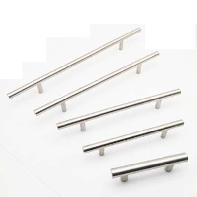 Hot sale 8'' long Brushed Stainless Steel T Bar Handle for kitchen wardrobe bathroom cabinet drawer